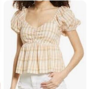 New BP Peplum Shirt Small